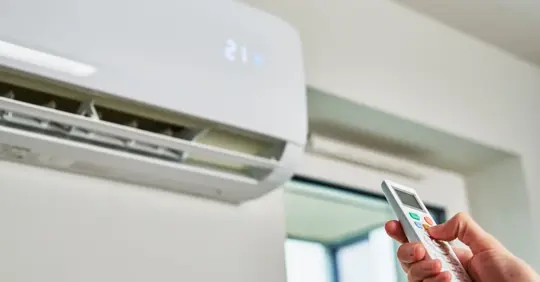 Turning on AC unit